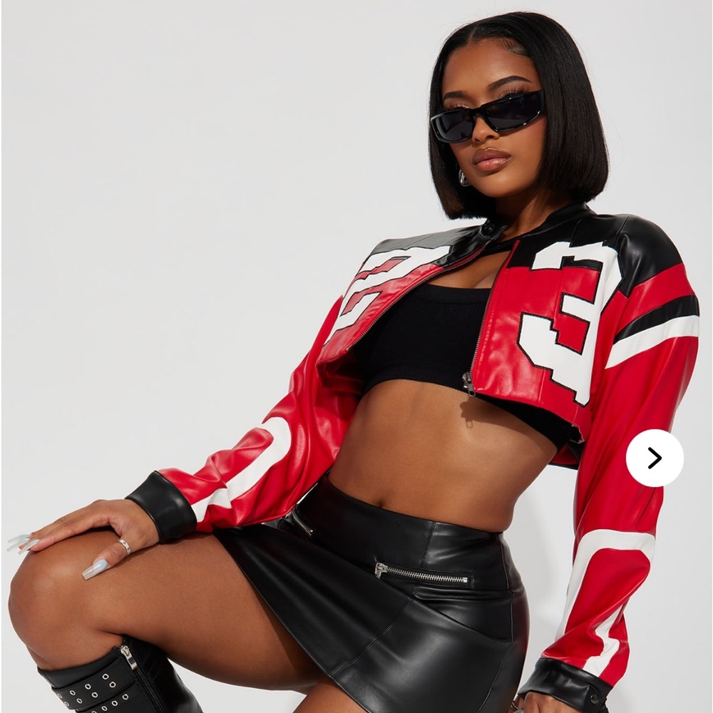 Cropped Moto Jacket